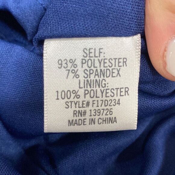 Francesca’s Navy Fit & Flare Dress Size Medium - Picture 5 of 8